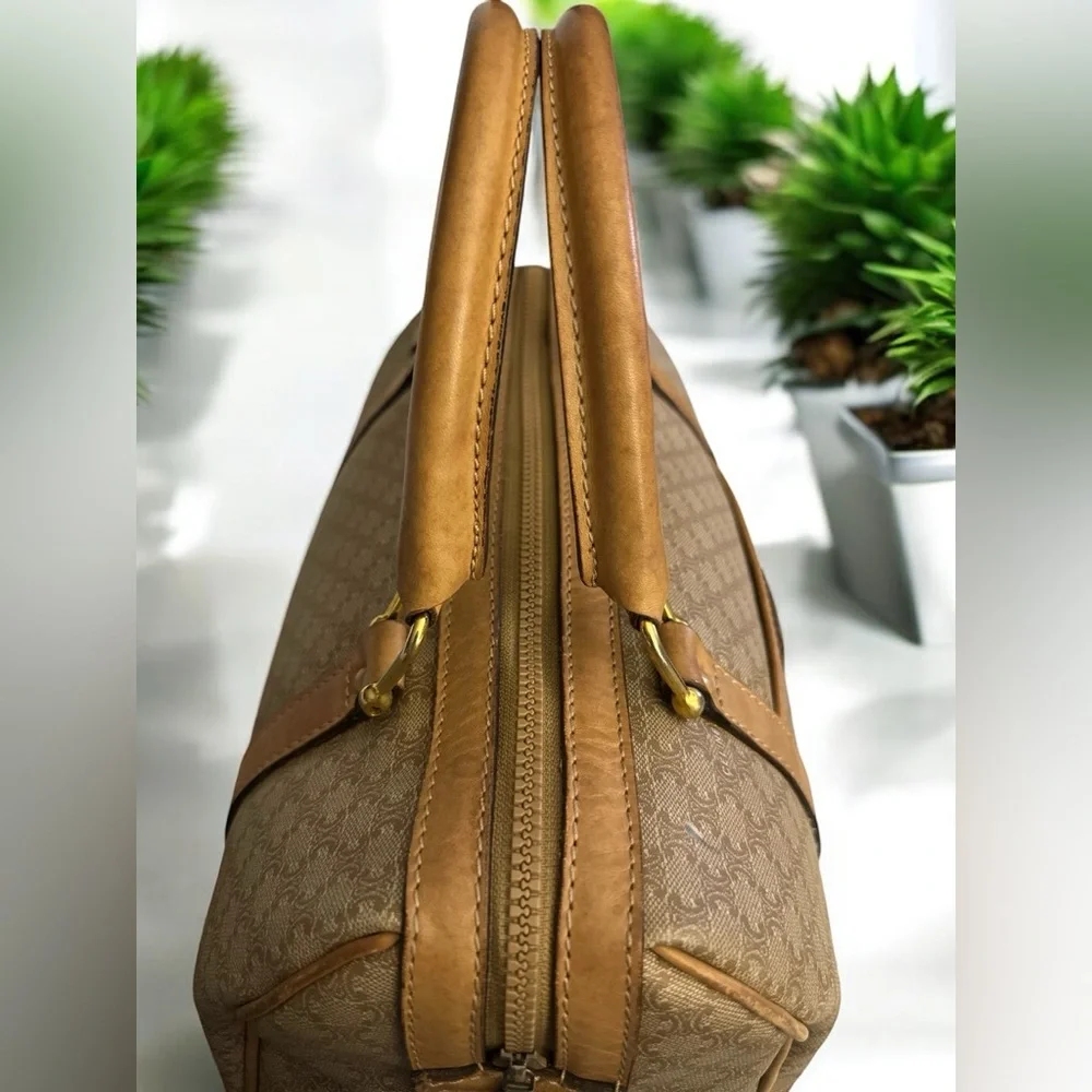 Celine champagne Macadem Triomphe Boston Mini Bag - Picture 15 of 16